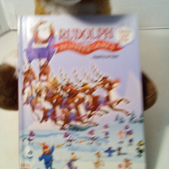 Kohls Cares Rudolph 10" Plush Book 2019 Christmas Holiday - Picture 4 of 13